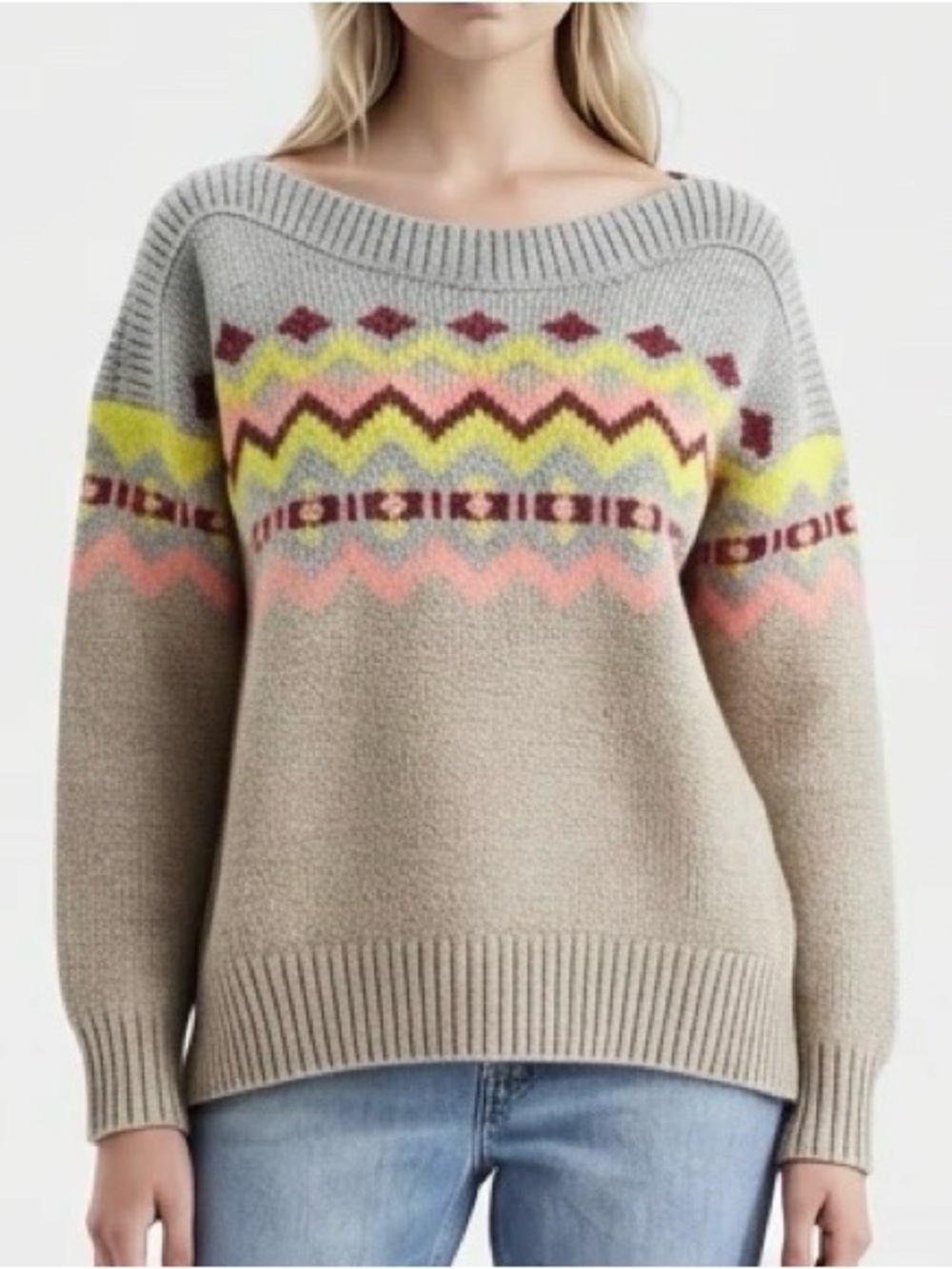 Victoria's Secret Cashmere Blend Fair Isle Sweater
